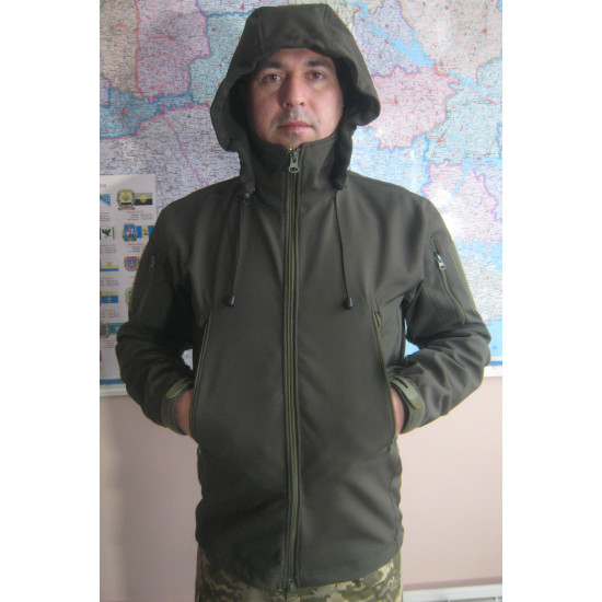 Куртка тактична софтшел хакі